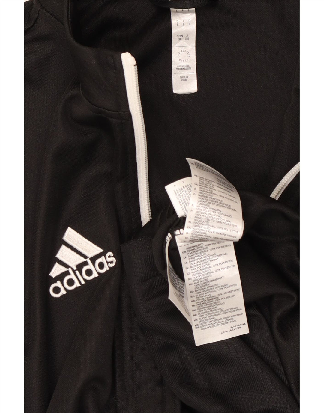 Adidas Herre Aeroready Grafisk træningsdragt Topjakke Stor Sort Colourblock