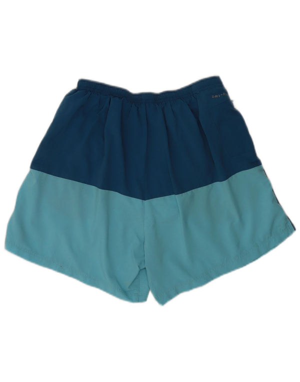 Nike Herre Dri Fit Sportshorts Store Blå Colourblock Polyester Sports