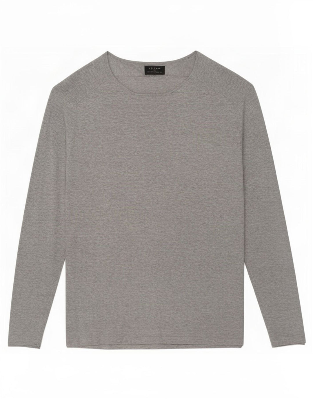 Zara Herre Top Langærmet XL Grå Flecked Bomuld