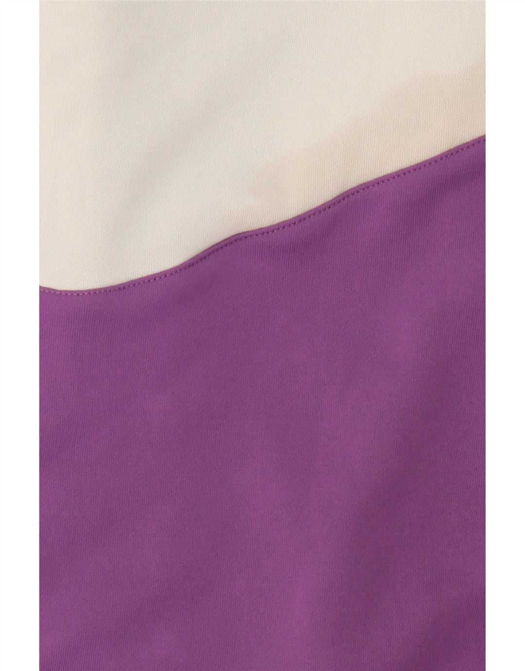 ADIDAS Womens Zip Hoodie Sweater UK 12 Medium Purple Colourblock Polyester Vintage Adidas and Second-Hand Adidas from Messina Hembry 