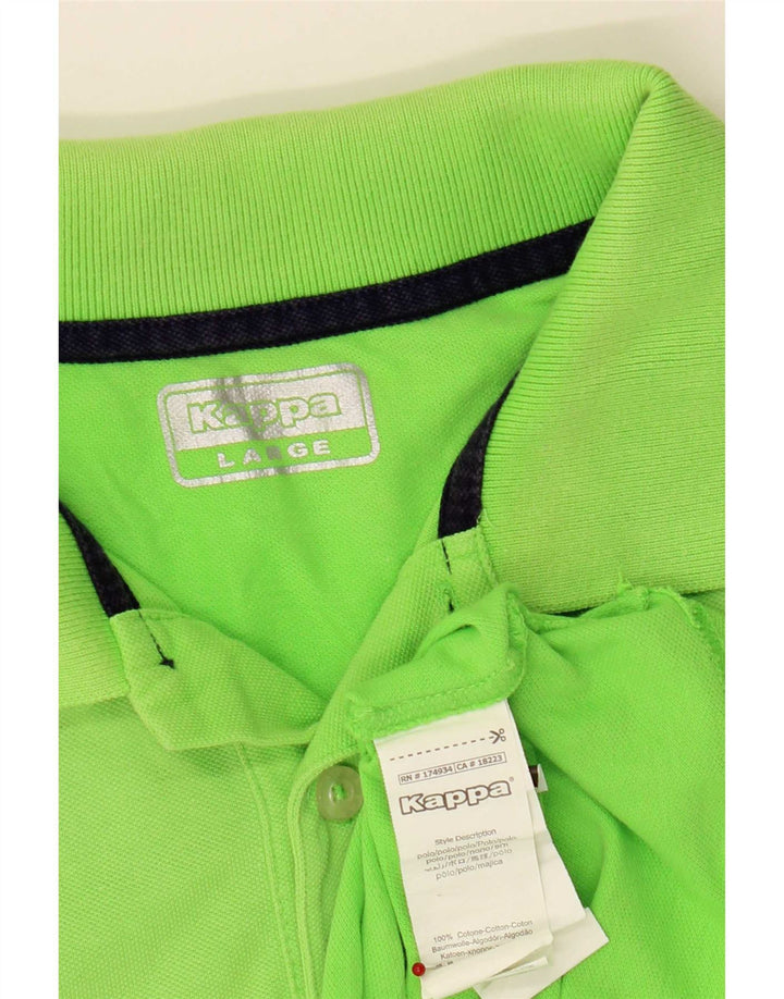 Kappa Polo Shirt til mænd Stor grøn bomuld