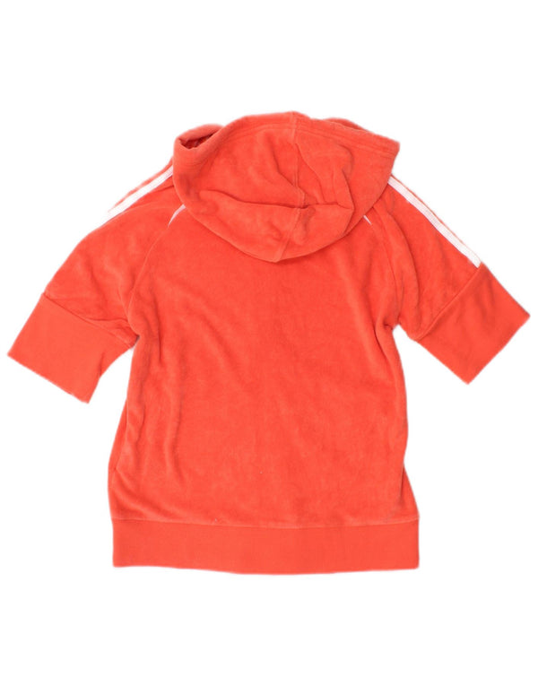 Adidas Womens Crop Kortærmet træningsdragt Topjakke UK 10 Small Orange