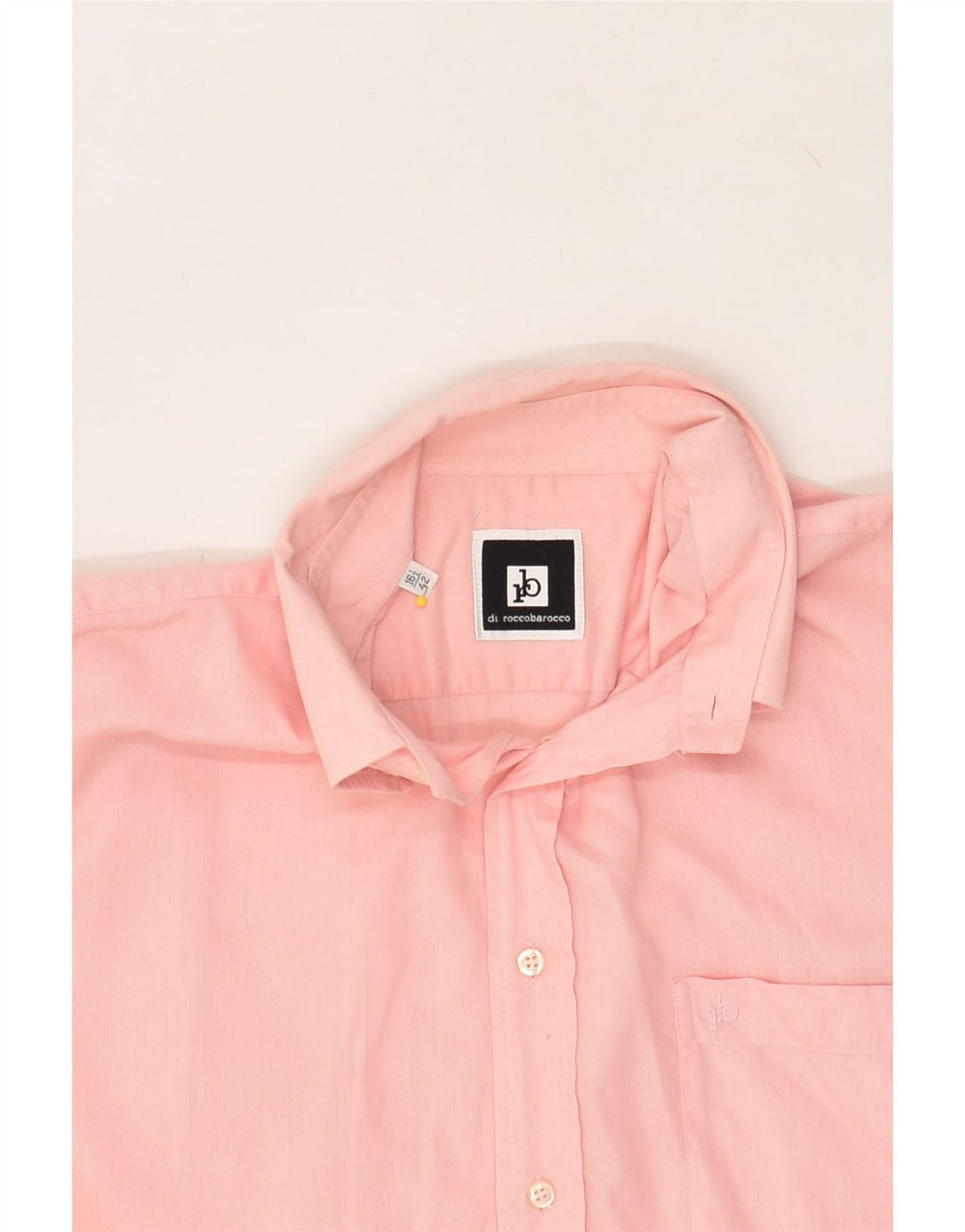 ROCCOBAROCCO Mens Shirt Size 16 1/2 42 Large Pink Cotton | Vintage Roccobarocco | Thrift | Second-Hand Roccobarocco | Used Clothing | Messina Hembry 