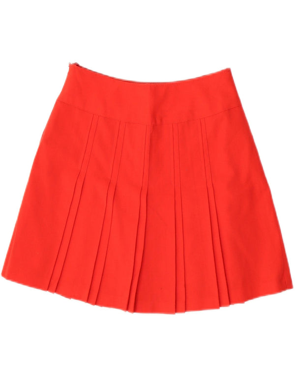 Vintage dame mini plisseret nederdel IT 40 Small W26 Rød