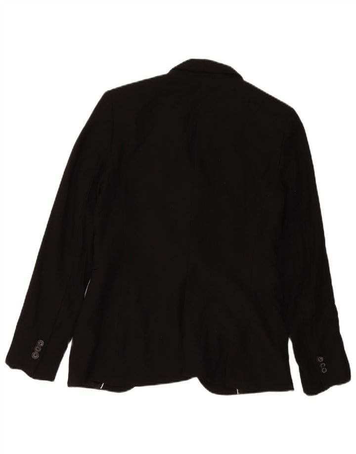 Massimo Dutti Dame 1 Knap Blazer Jakke EU 38 Lille Sort