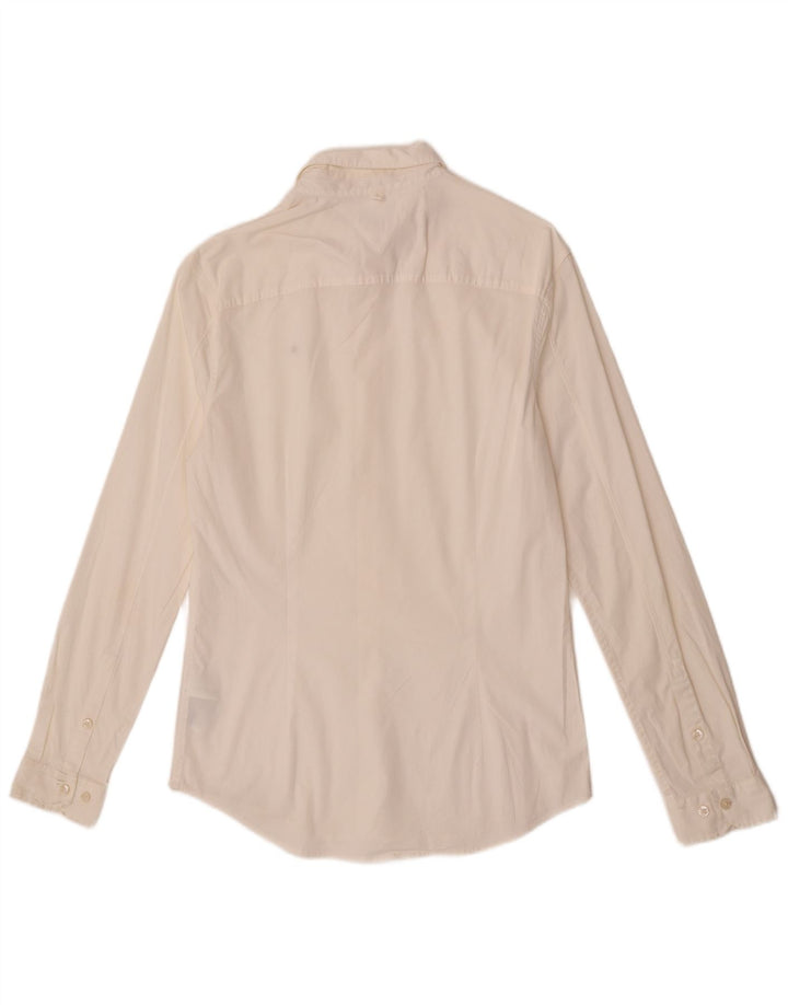 Tommy Hilfiger Herre Slim Fit skjorte Medium Off White Bomuld