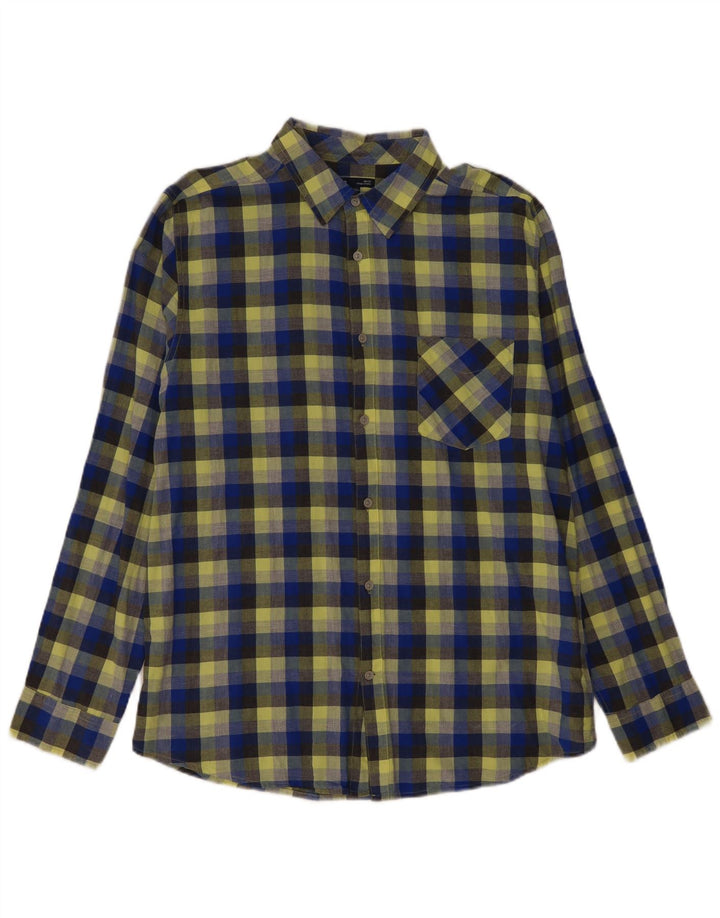 Gap herre Slim Fit skjorte XL flerfarvet ternet bomuld
