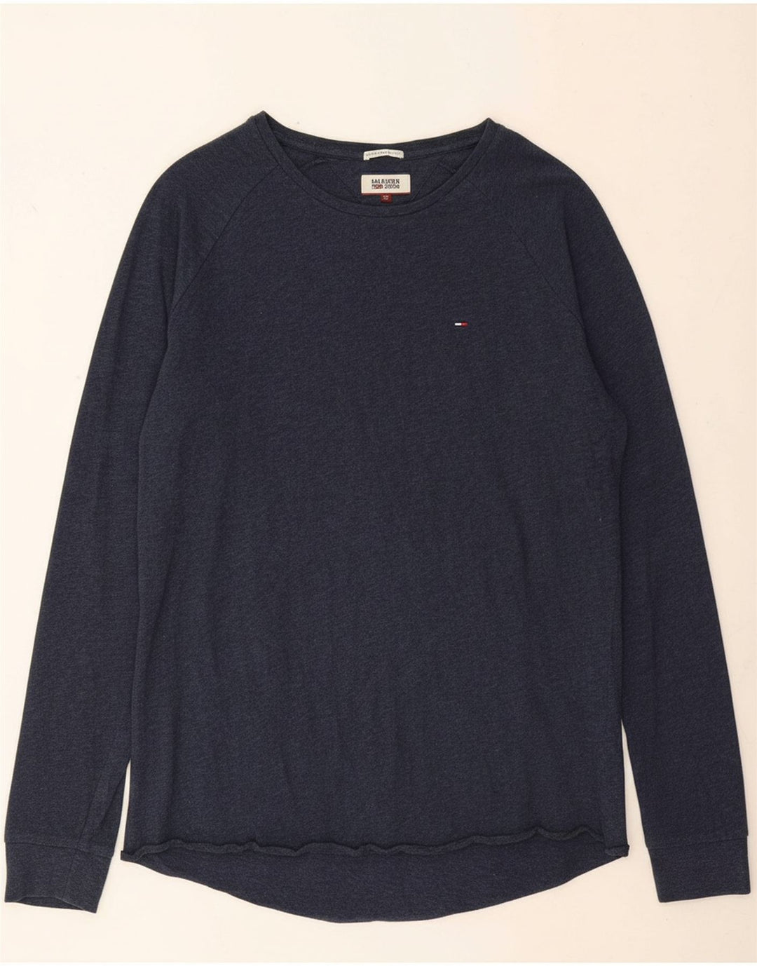 TOMMY HILFIGER Mens Top Long Sleeve 2XL Navy Blue Cotton