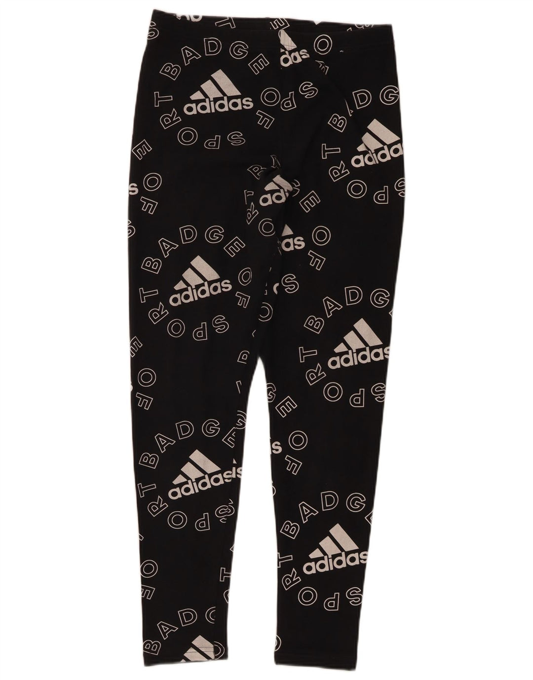 Adidas Graphic Leggings til kvinder UK 12/14 Medium Black