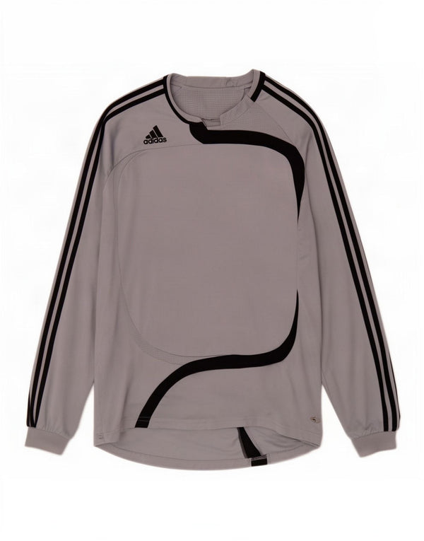 Adidas Herre Top Langærmet XL Grå Colourblock Polyester