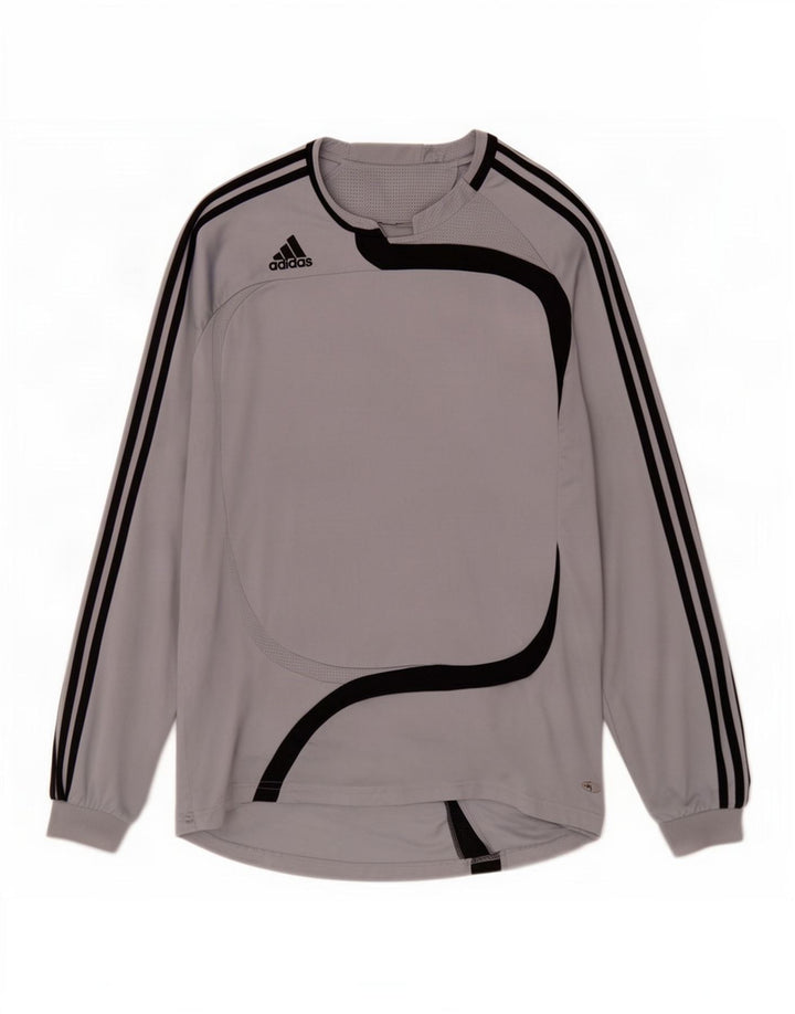 Adidas Herre Top Langærmet XL Grå Colourblock Polyester