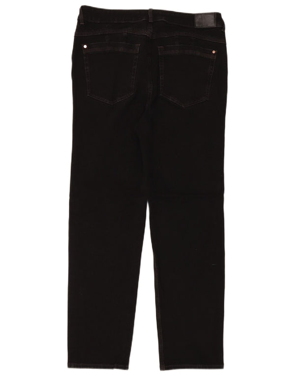 MARKS & SPENCER Dame Sienna Straight Jeans UK 16 Large W32 L30 Black