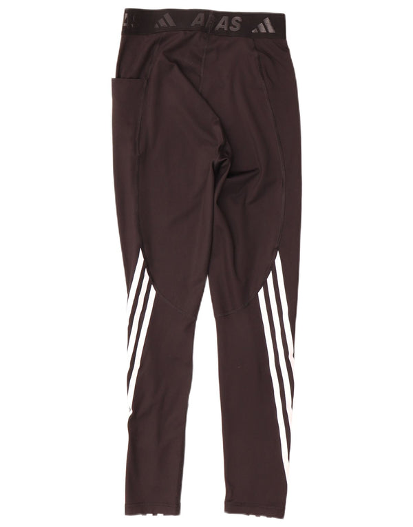 Adidas Dame Aeroready Grafiske Leggings UK 8/10 Small Black