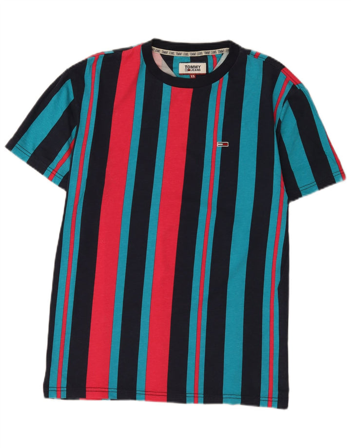 Tommy Hilfiger Herre T-Shirt Top XS Flerfarvet Stribet