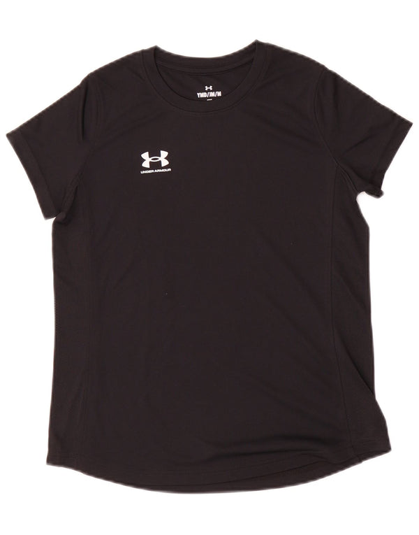 Under Armour Girls Loose Fit T-Shirt Top 9-10 år Medium Sort