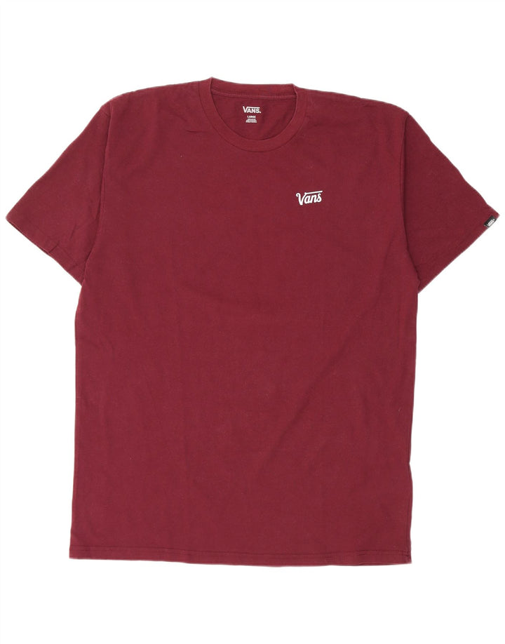 Vans Herre T-Shirt Top Stor Bourgogne Bomuld