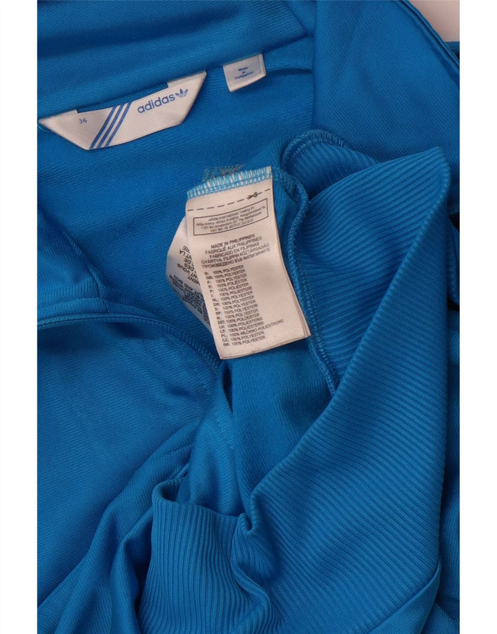 Adidas Grafisk træningsdragt topjakke til kvinder EU 36 Lille blå polyester