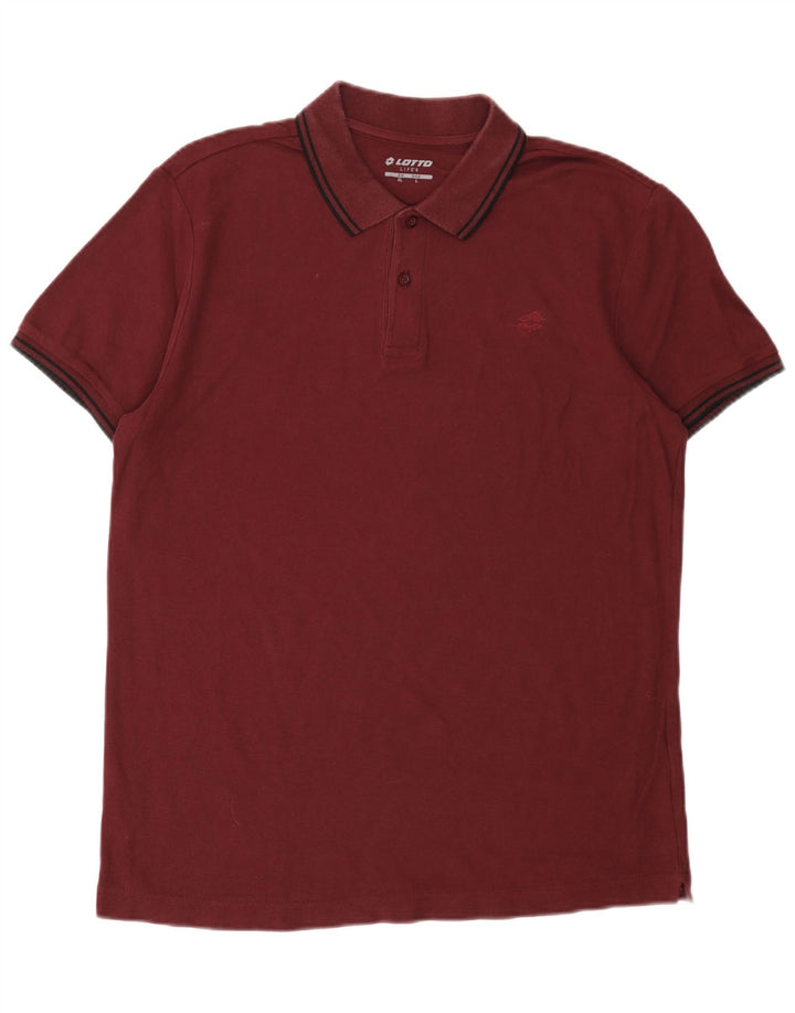 Lotto Herre Polo Shirt Large Burgundy