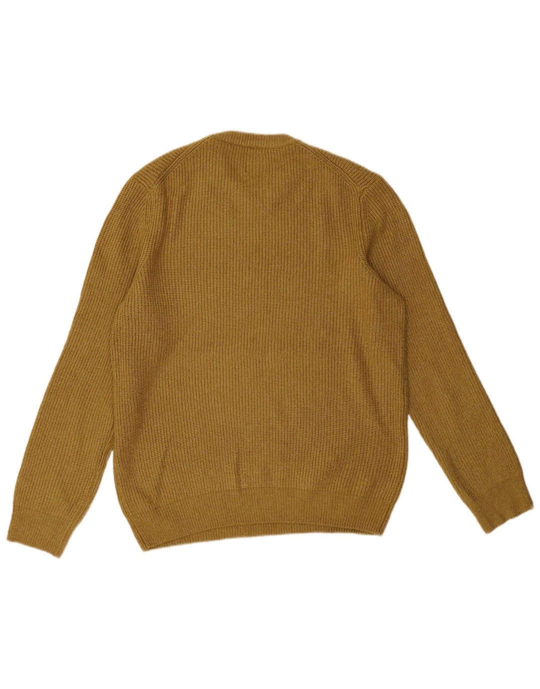 Marks & Spencer Herre sweater med rund hals, stor gul polyamid
