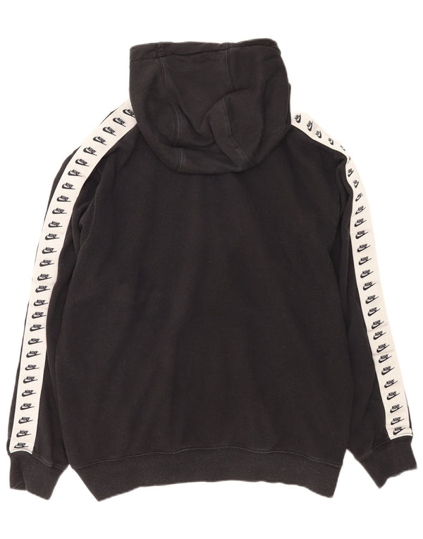 Nike grafisk hættetrøje til mænd Medium Sort Colourblock Bomuld