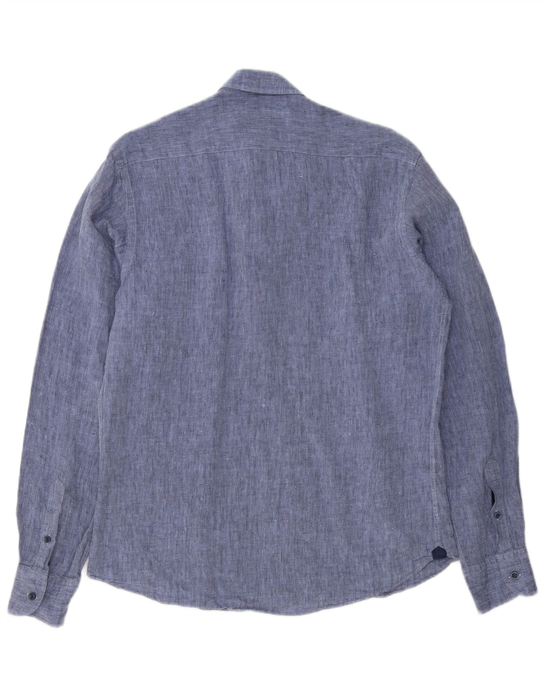 Massimo Dutti Herreskjorte Medium Blue Linen