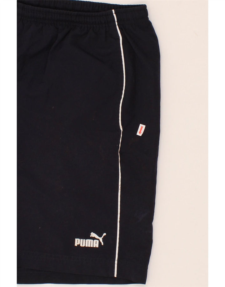 PUMA Mens Sport Shorts 2XL Navy Blue Vintage Puma and Second-Hand Puma from Messina Hembry 