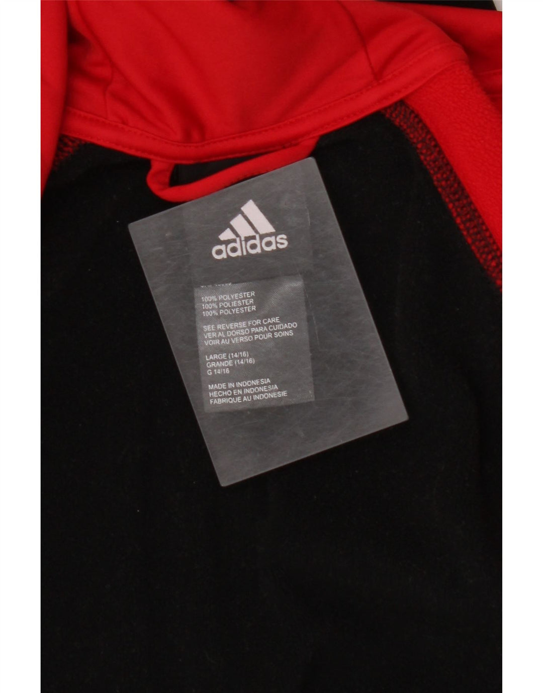 ADIDAS Boys Climawarm hættetrøje med lynlås 14-15 år Large Sort