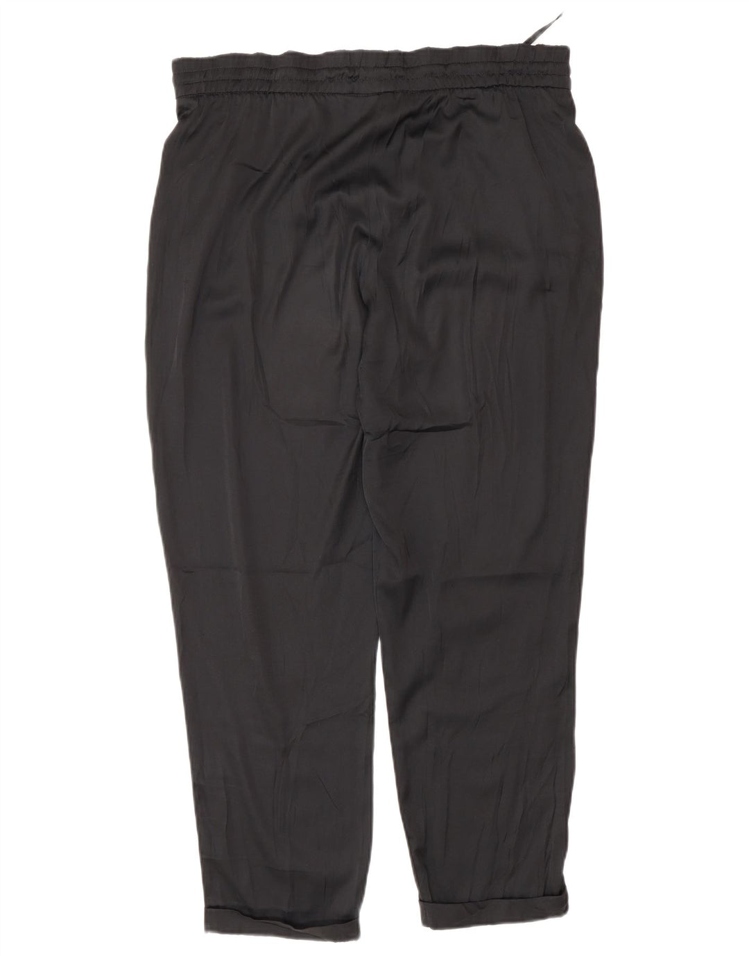 Benetton Womens Regular Casual Bukser Medium W30 L27 Sort Polyester