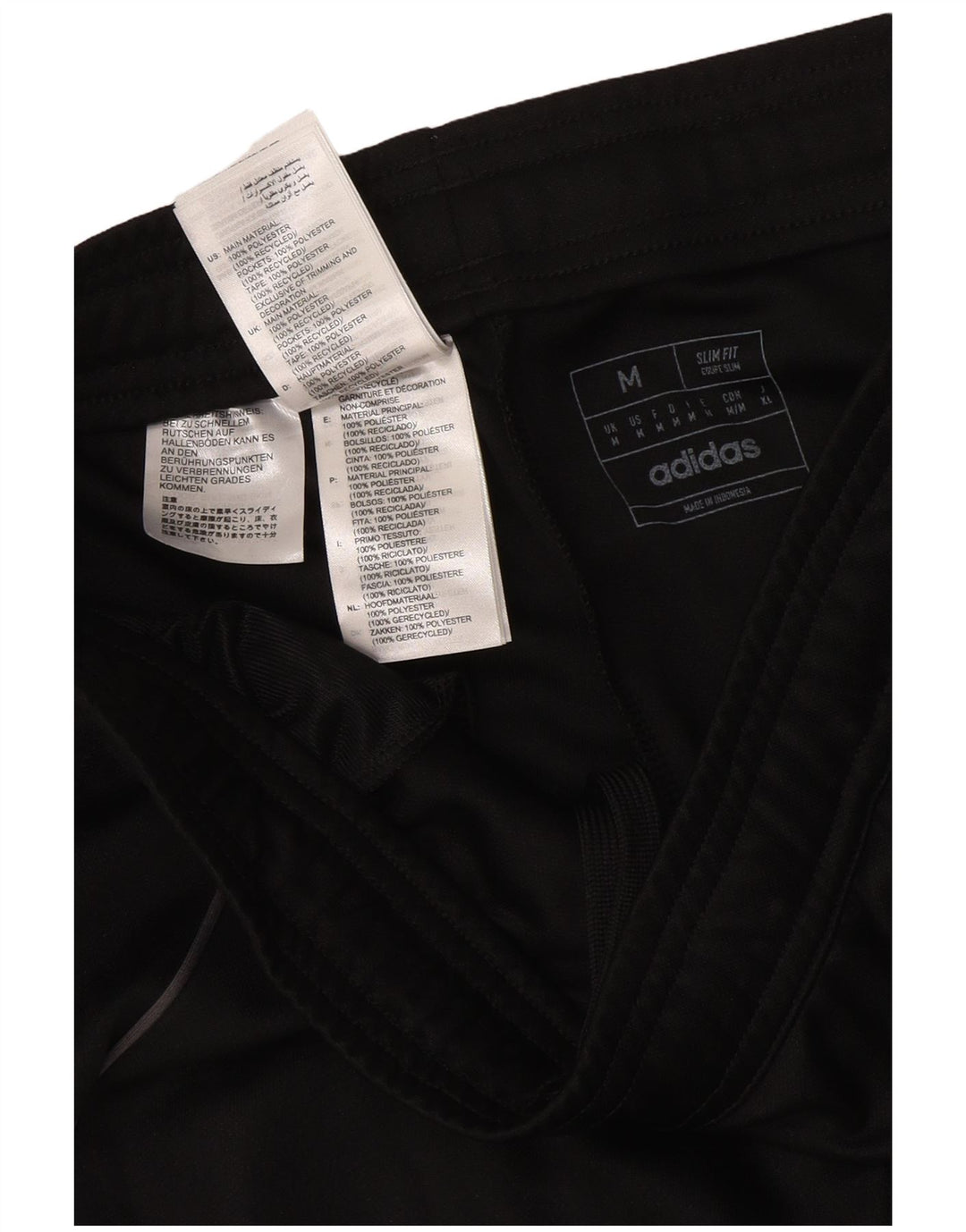 Adidas Herre Aeroready Slim Fit Træningsdragt Bukser Medium Sort Polyester