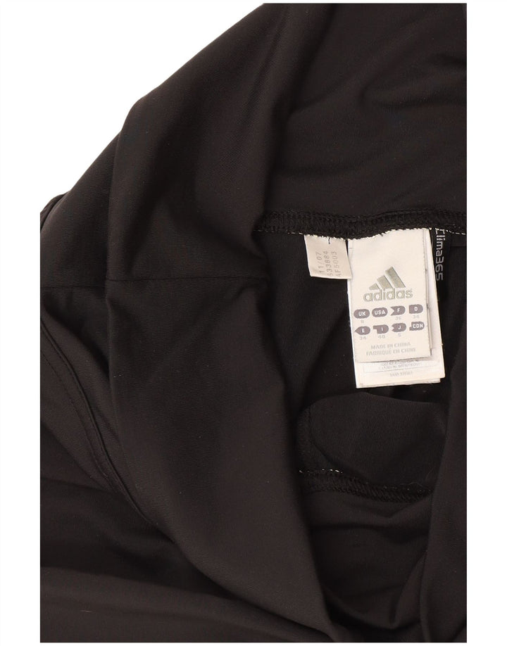 Adidas Womens Climalite Bermuda Sports Shorts UK 8 Small Black Polyester