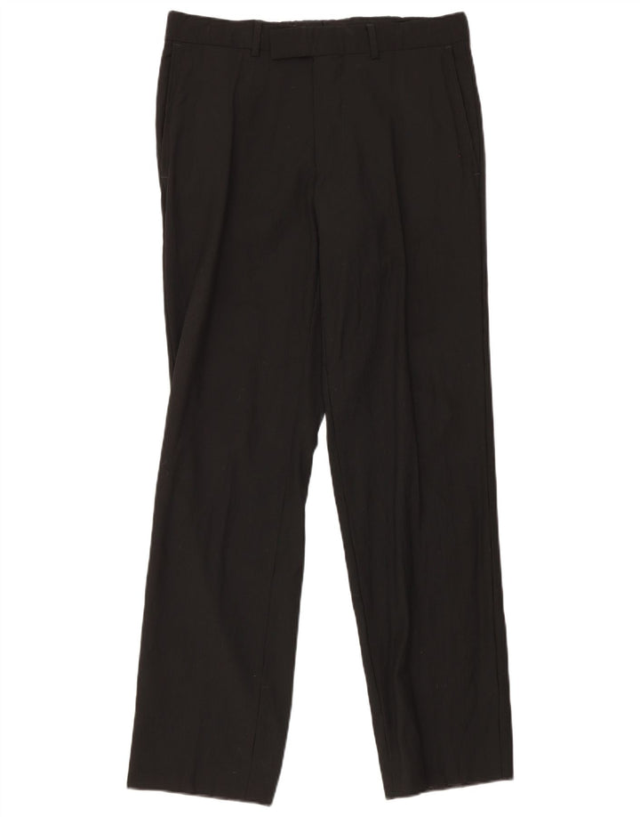 Hugo Boss Herre Lige jakkesæt bukser IT 48 Medium W32 L32 Sort