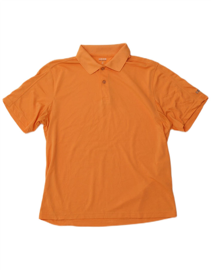 IZOD Poloskjorte til mænd Medium Orange Polyester