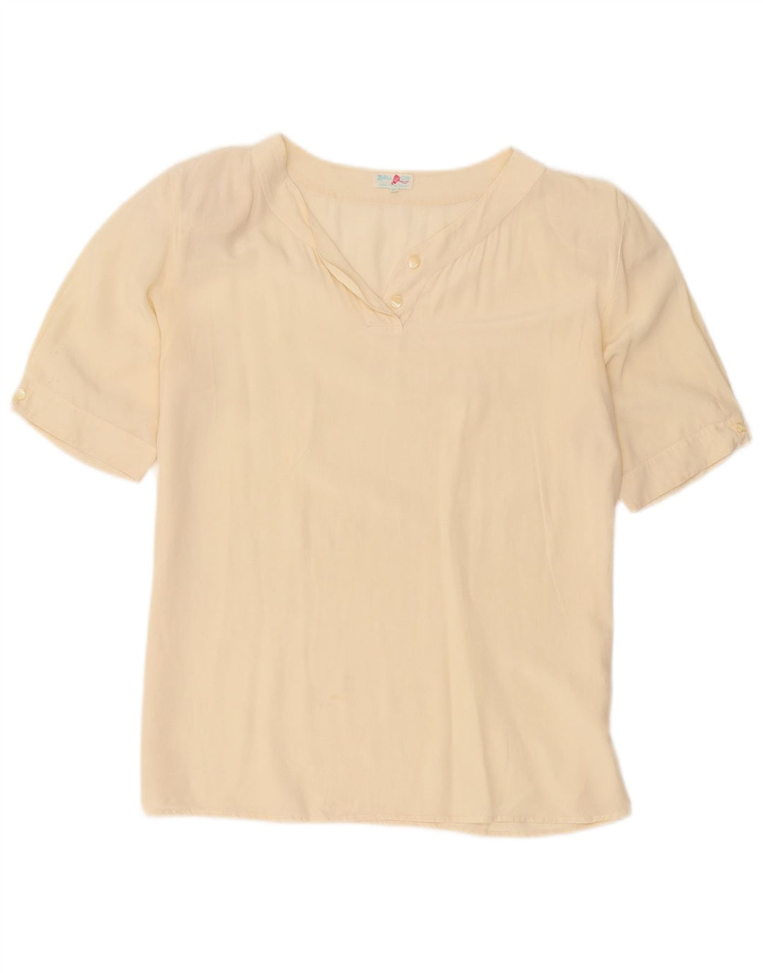 Ballon Dame Bluse Top EU 38 Medium Beige Silke