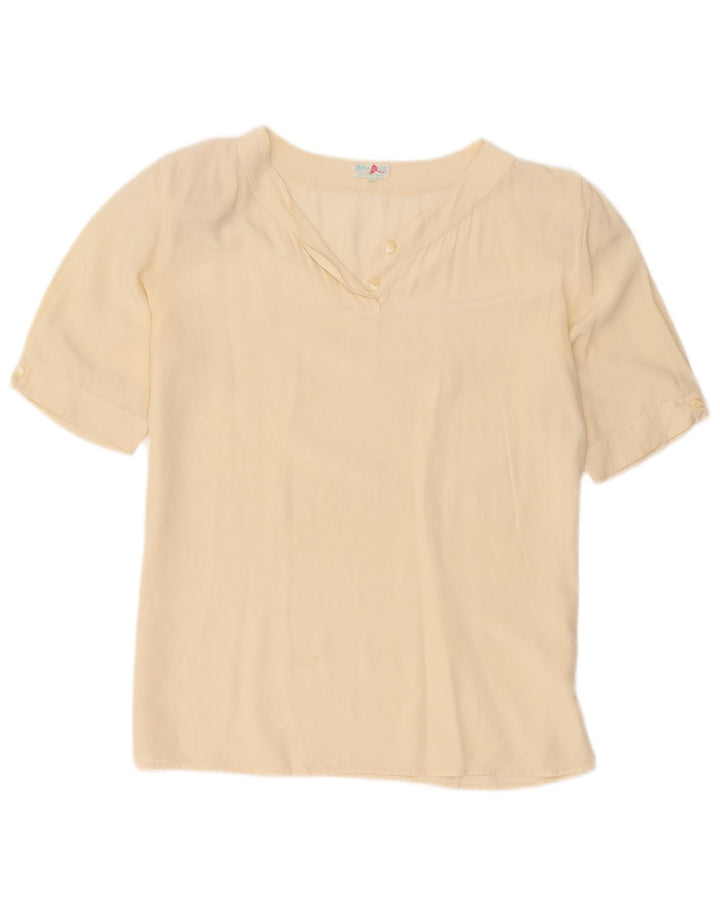 Ballon Dame Bluse Top EU 38 Medium Beige Silke