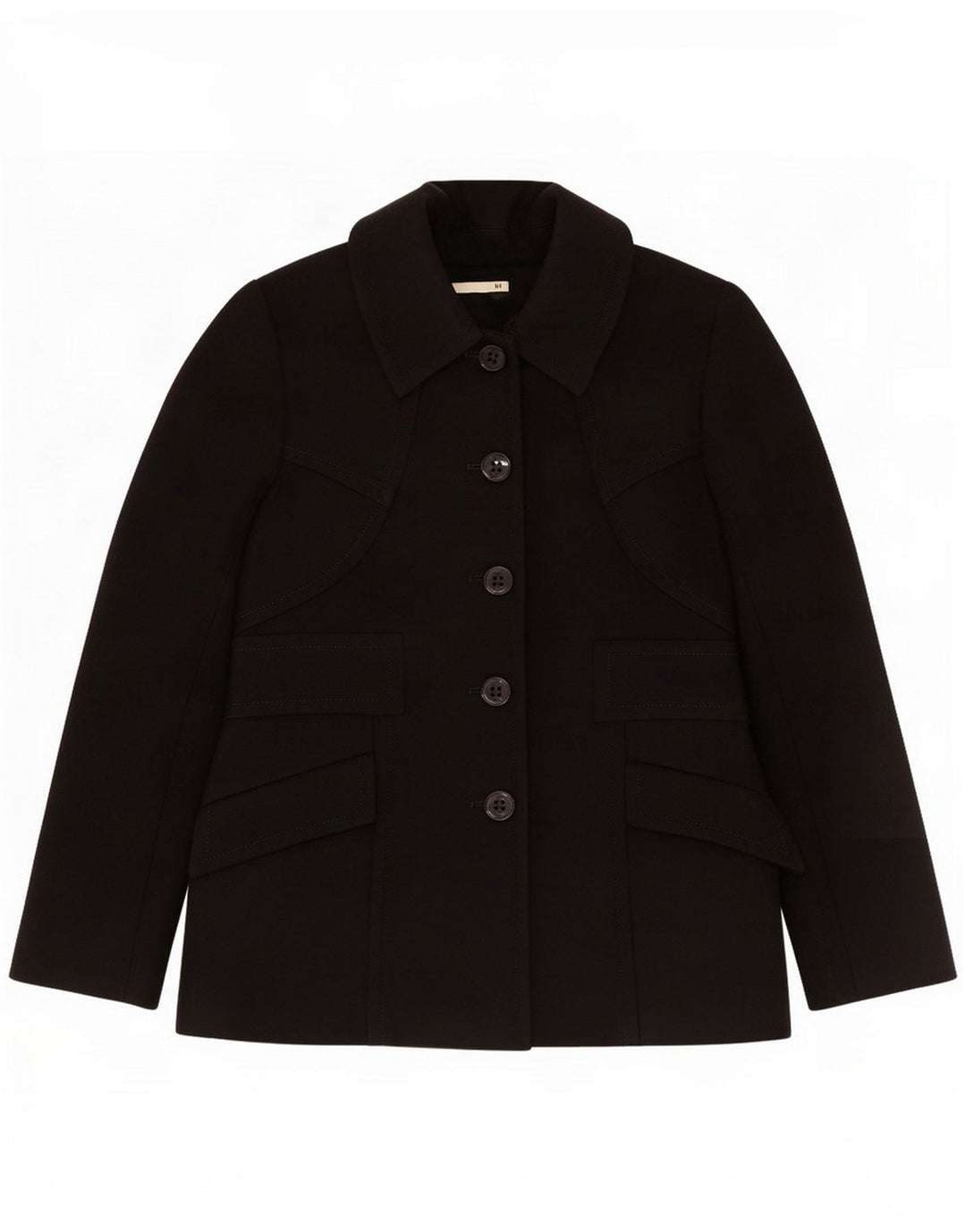 Reiss Dame 5 Button Blazer Jacket UK 8 Small Black Polyester