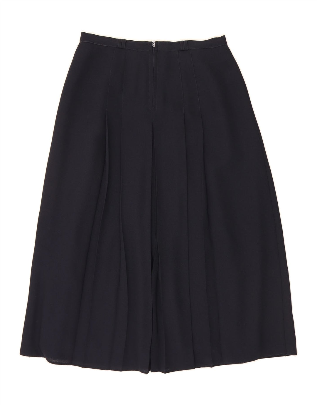 VINTAGE Womens A-Line Skirt UK 16 Large W32  Black Polyester Vintage Vintage and Second-Hand Vintage from Messina Hembry 
