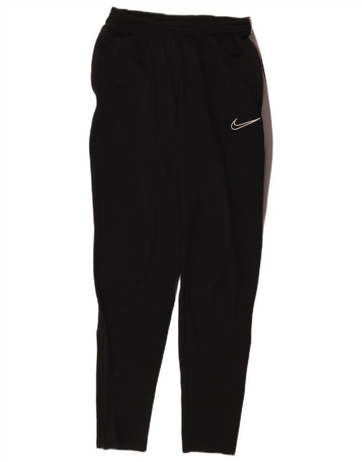 Nike Herre Dri Fit træningsdragt Bukser Small Black Colourblock Polyester