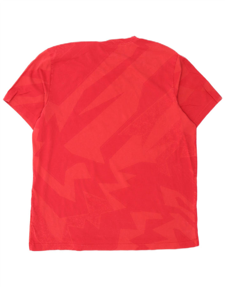 Jordan Herre T-Shirt Top XL Rød Geometrisk Bomuld