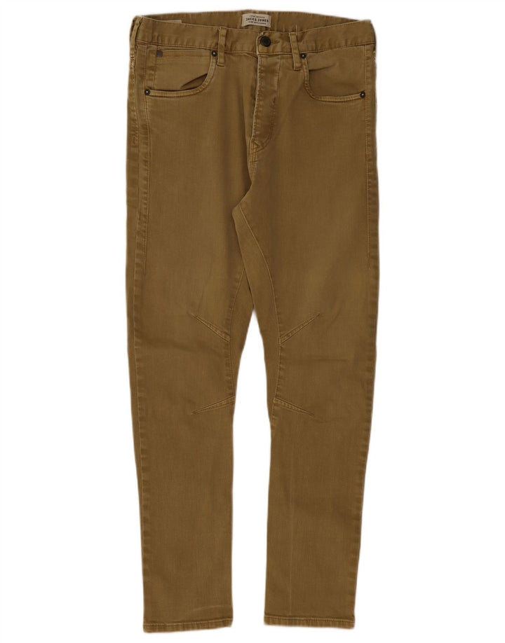 Jack & Jones Herre Slim Jeans W32 L29 Khaki Bomuld