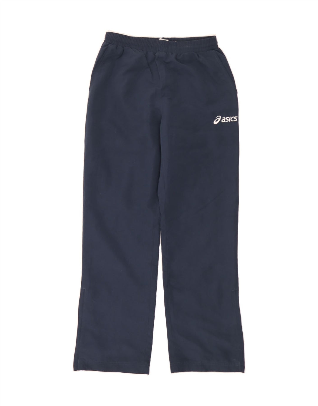 ASICS Womens Tracksuit Trousers UK 12 Medium Navy Blue Polyester Vintage Asics and Second-Hand Asics from Messina Hembry 