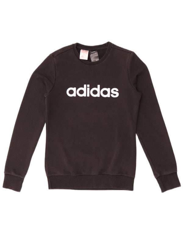 Adidas Girls Graphic Sweatshirt Jumper 13-14 år Sort Bomuld
