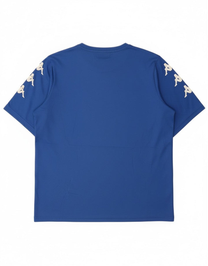 Kappa Herre grafisk T-shirt Top Medium Blue Polyester