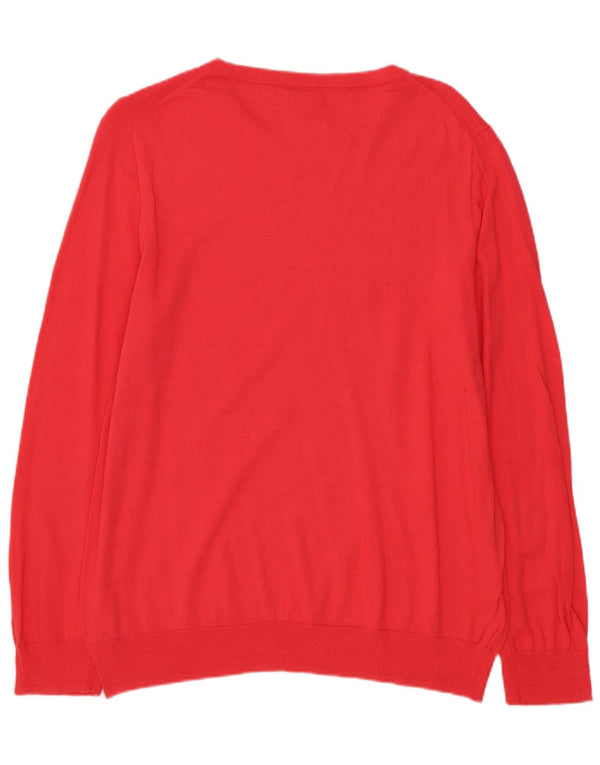 J. Crew Dame Boat Neck Jumper Sweater UK 14 Large Pink