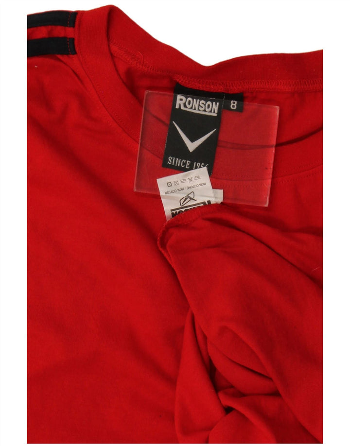 Vintage herre T-shirt top XL rød bomuld