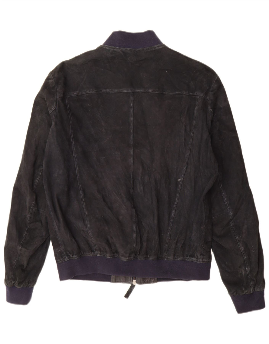 Jeckerson Dame Ruskind Bomber Jacket UK 18 XL Navy Blue
