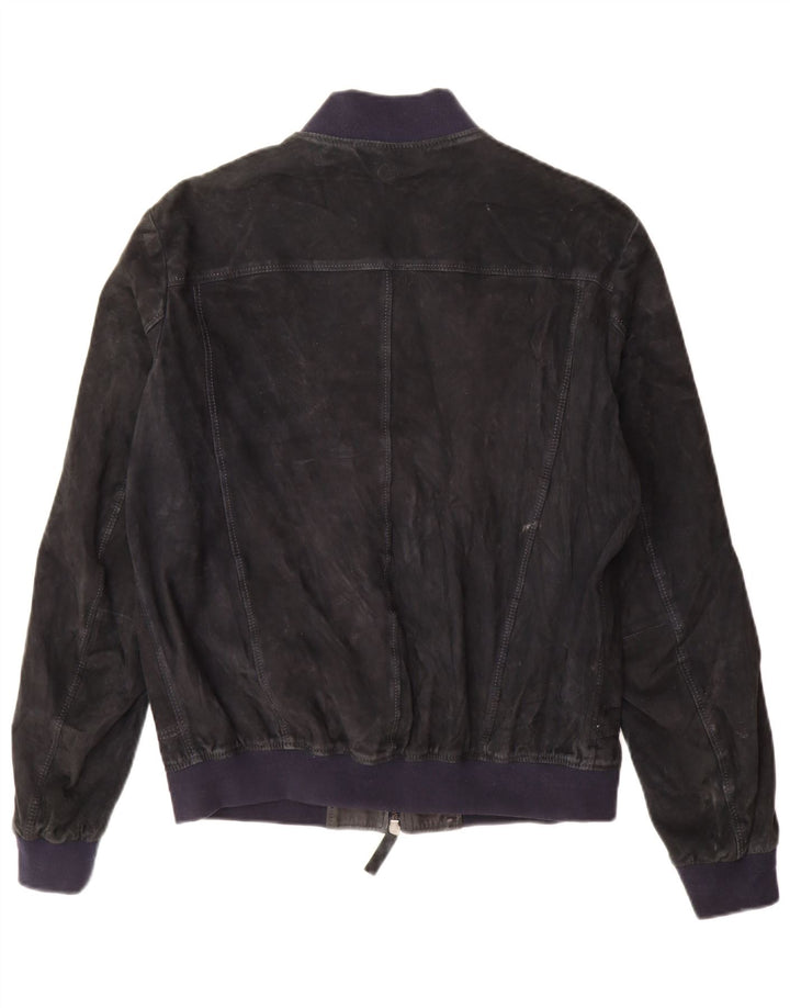 Jeckerson Dame Ruskind Bomber Jacket UK 18 XL Navy Blue