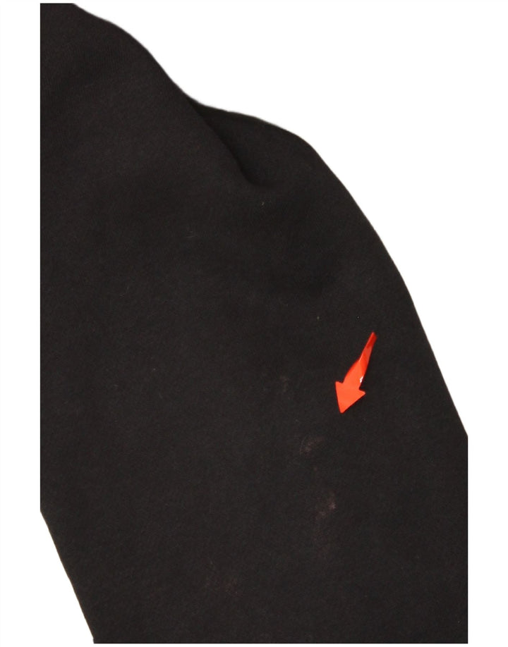 NIKE Air Graphic hættetrøje med lynlås til drenge 13-14 år XL Sort Colourblock