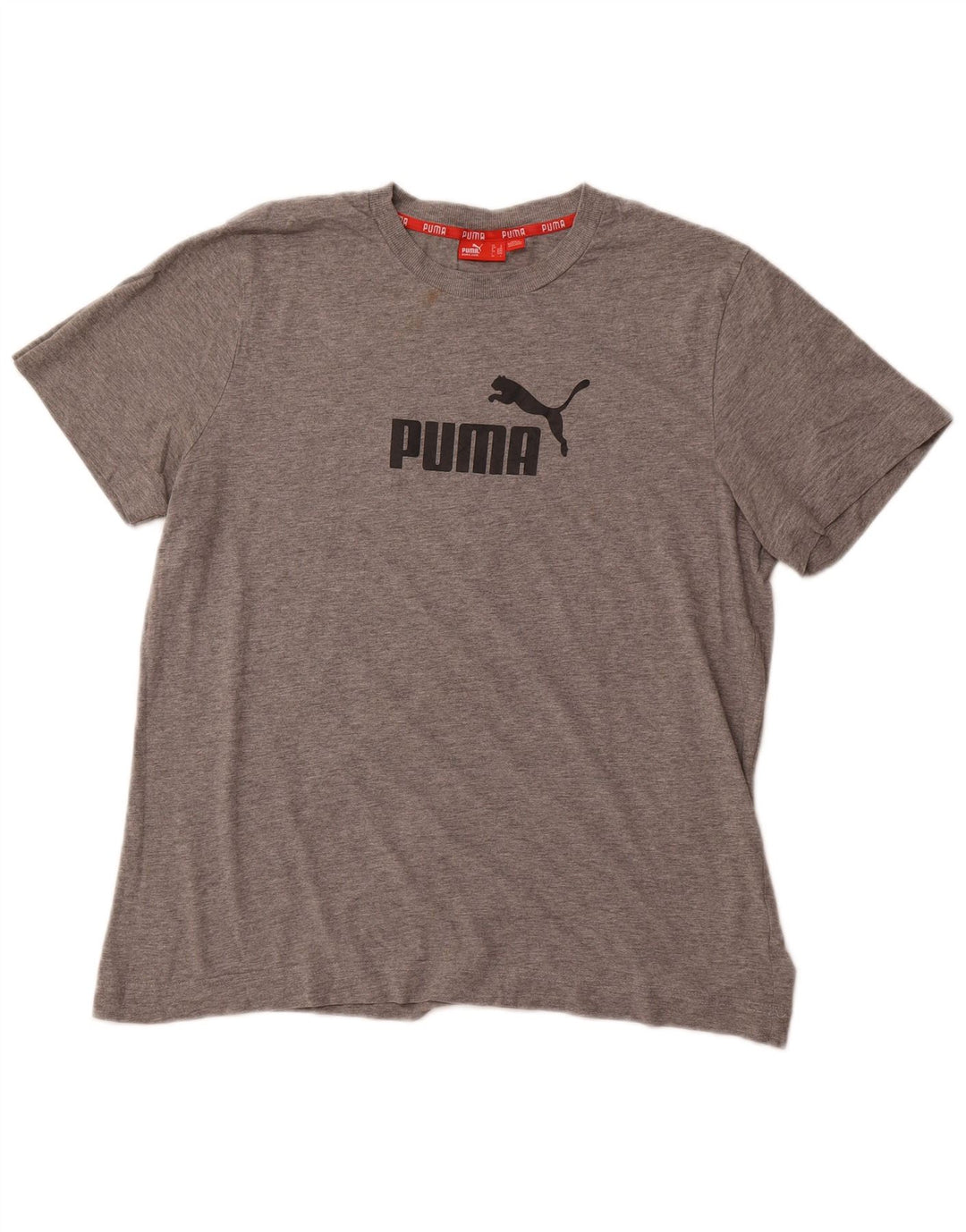 PUMA Herre grafisk T-shirt Top Stor Grå Bomuld