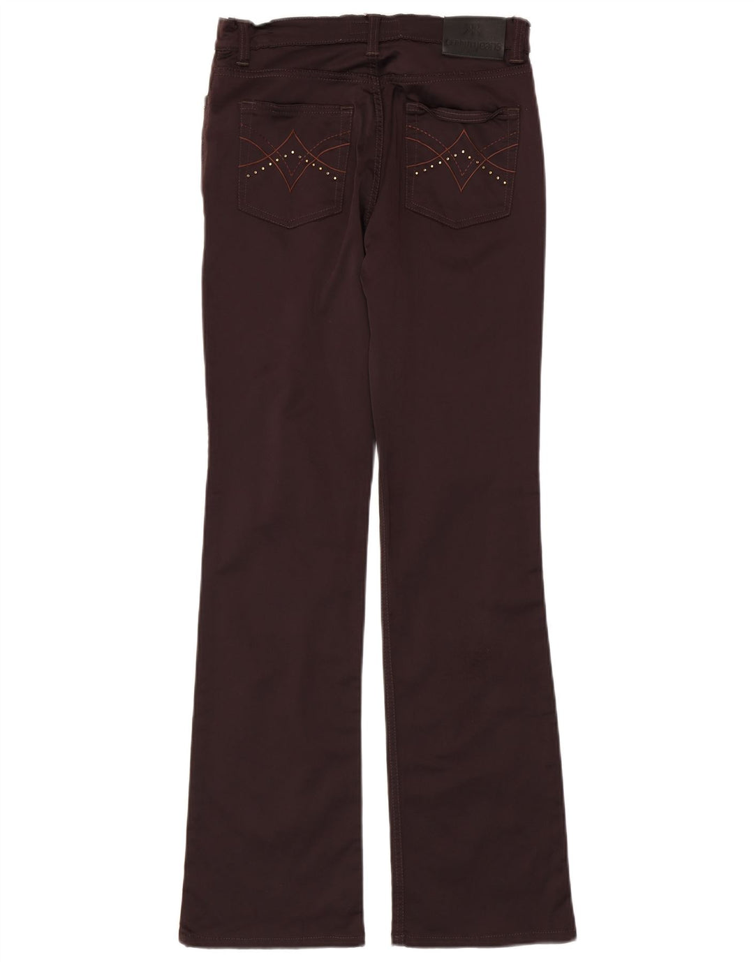 Cerruti 1881 Dame Bootcut Casual Bukser W28 L31 Brun Polyamid