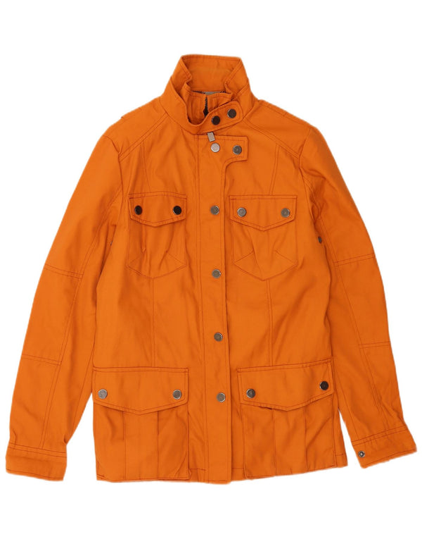 Zara Womens Utility Jacket UK 14 Medium Orange Nylon